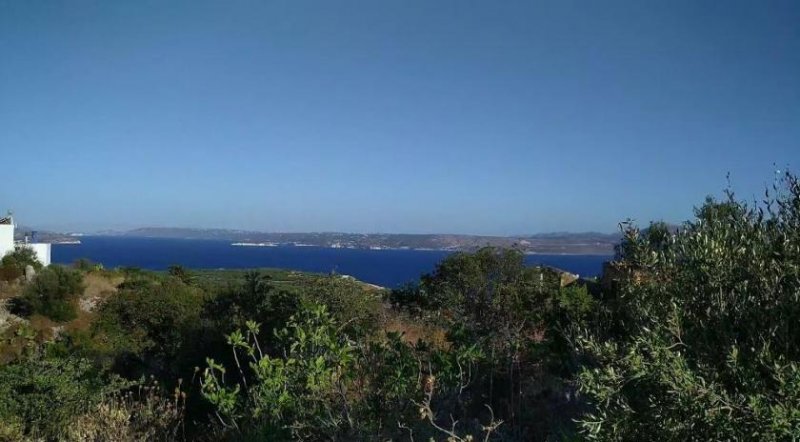 Kokkino Chorio MIT VIDEO: Kreta - Kokkino Chorio - großes Baugrundstück in der Mitte des Dorfes mit Meerblick zum Verkauf Grundstück kaufen